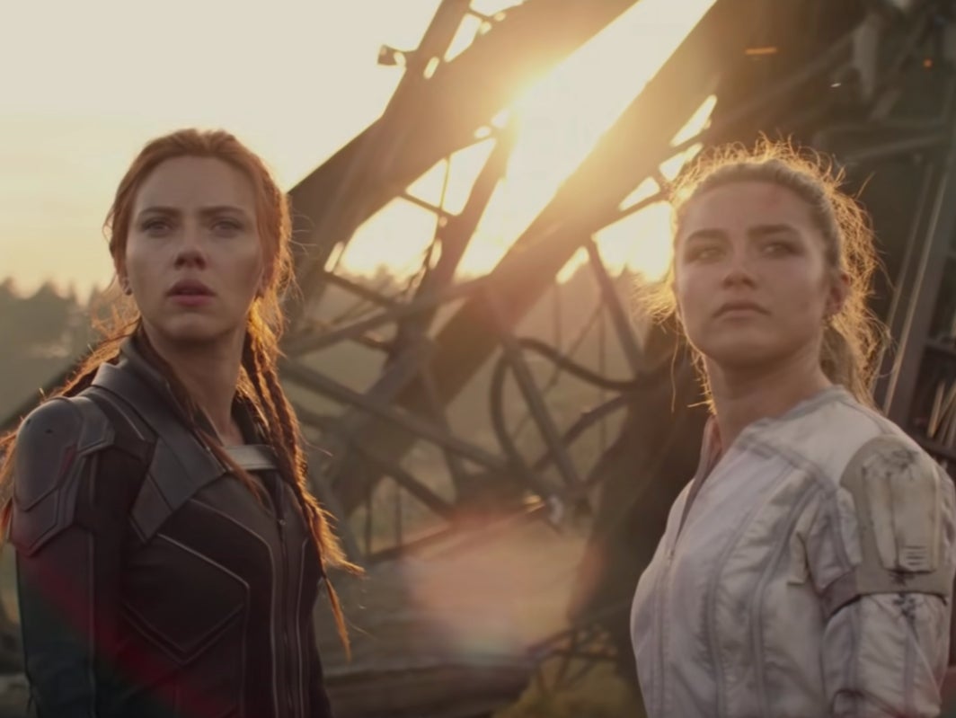 Scarlett Johansson and Florence Pugh in ‘Black Widow'