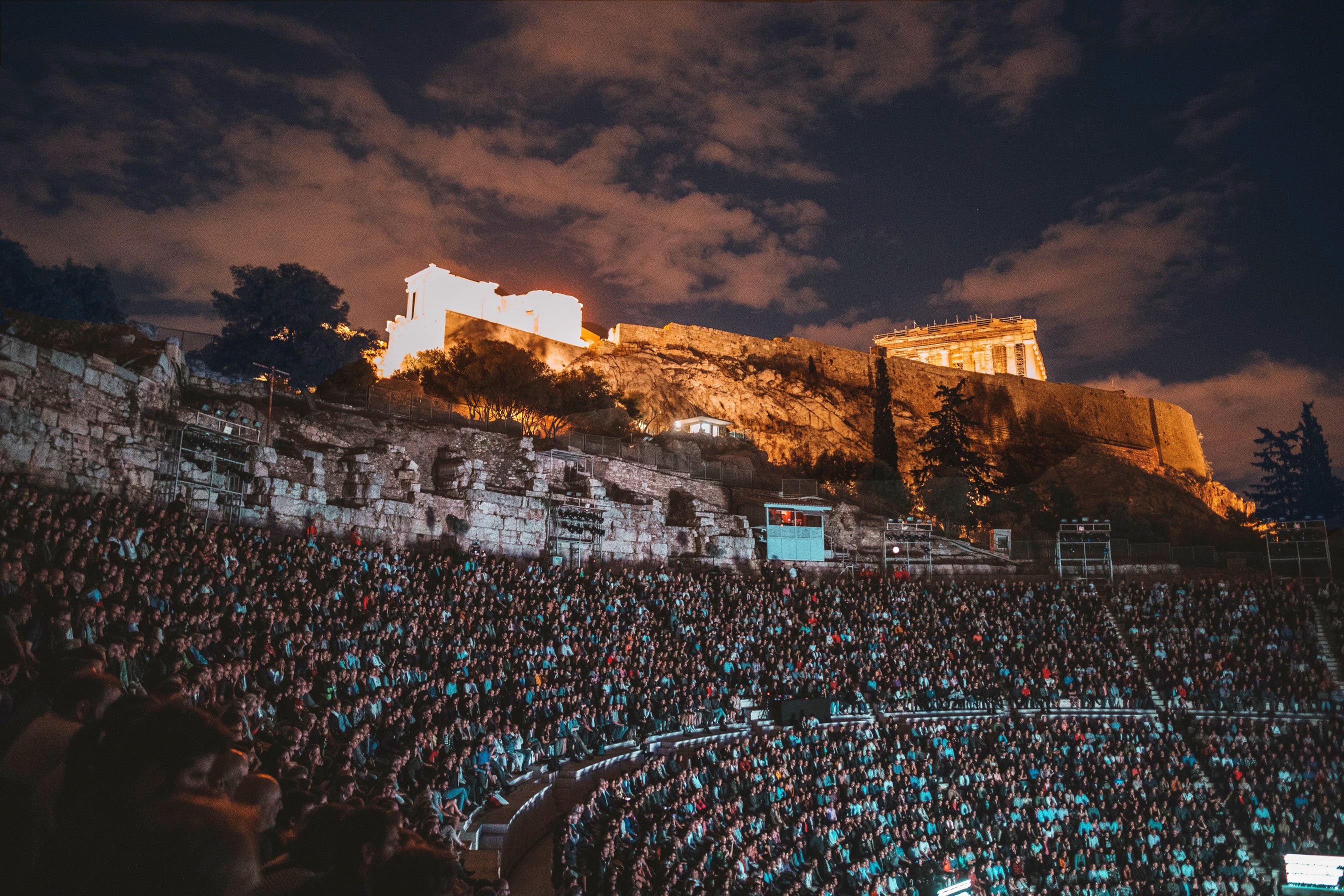 ‘Our main challenge is trying to incorporate the character of a show to the venue – the Herodes Arricus will always be the main protagonist so you need something that will achieve equilibrium,’ says organiser Theodora Karakassi