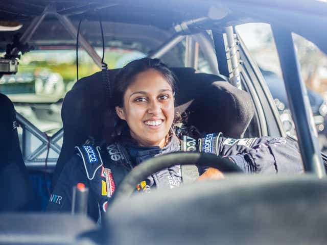 <p>Nabila Tejpar is competing in the European Rally Championship</p>