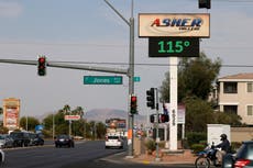 ‘I feel like I’m going to pass out’: Las Vegas struggles amid surging heatwave
