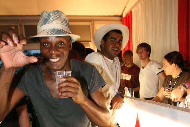 <p>‘I didn’t stop drinking’ – Gary Powell at the Isle of Wight festival in 2006</p>