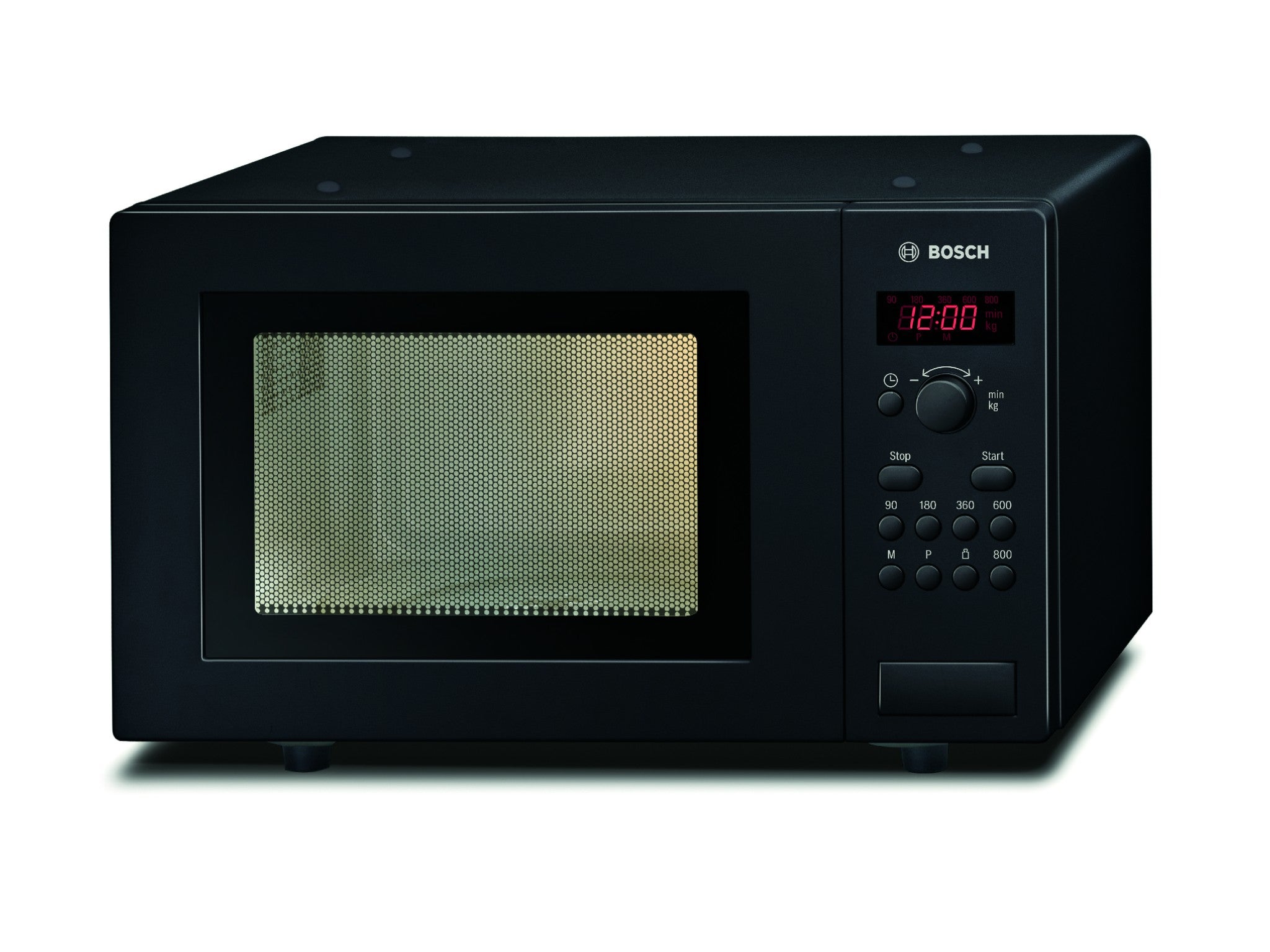 Bosch Serie 2 HMT75 421B Compact Microwave with 17 Litres Capacity White 5 Power Levels LED Display and 7 Pre-set Automatic Programmes 