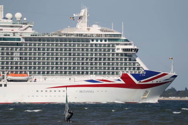 <p>P&O's cruise ship Britannia</p>