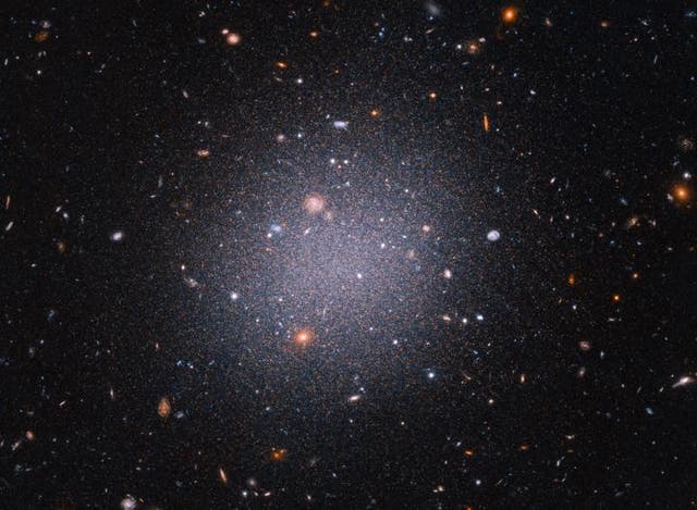 <p>This Hubble Space Telescope snapshot reveals an unusual "see-through" galaxy This Hubble Space Telescope snapshot reveals an unusual "see-through" galaxy</p>