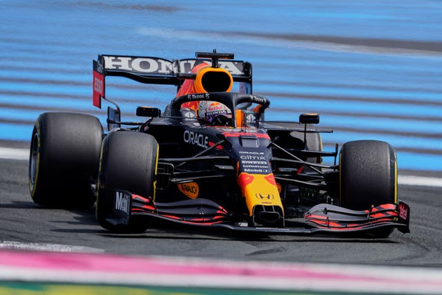 <p>Max Verstappen was fastest in practice for the French Grand Prix</p>