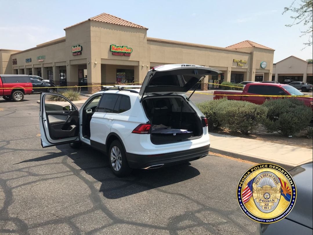 A Volkswagen Tiguan driven by a shooter in Phoenix on Thursday