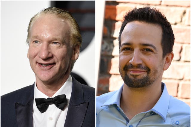 <p>Bill Maher Lin-Manuel Miranda</p>