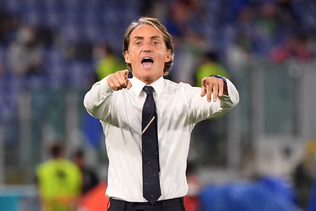 <p>Italy manager Roberto Mancini</p>