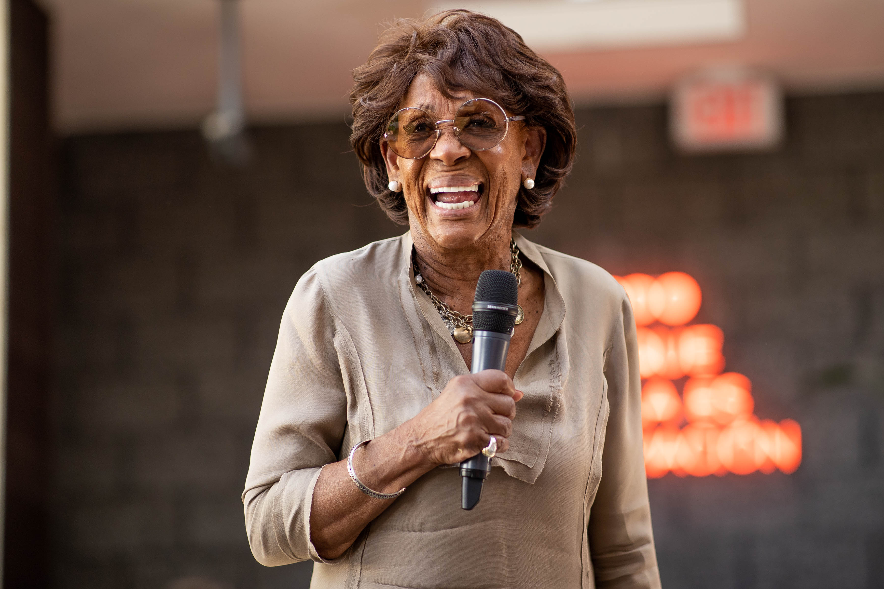 Maxine Waters says when Mitch McConnell ‘opens his mouth I tend to turn him off’