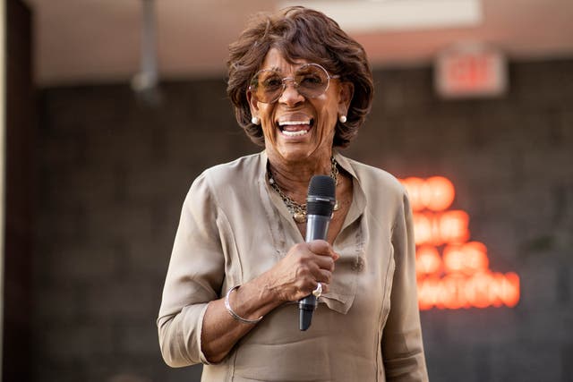 <p>Maxine Waters says when Mitch McConnell ‘opens his mouth I tend to turn him off’</p>