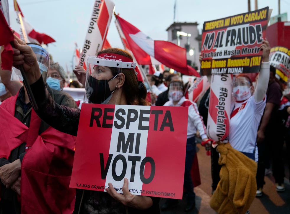 PERU-ELECCIONES MARCHA