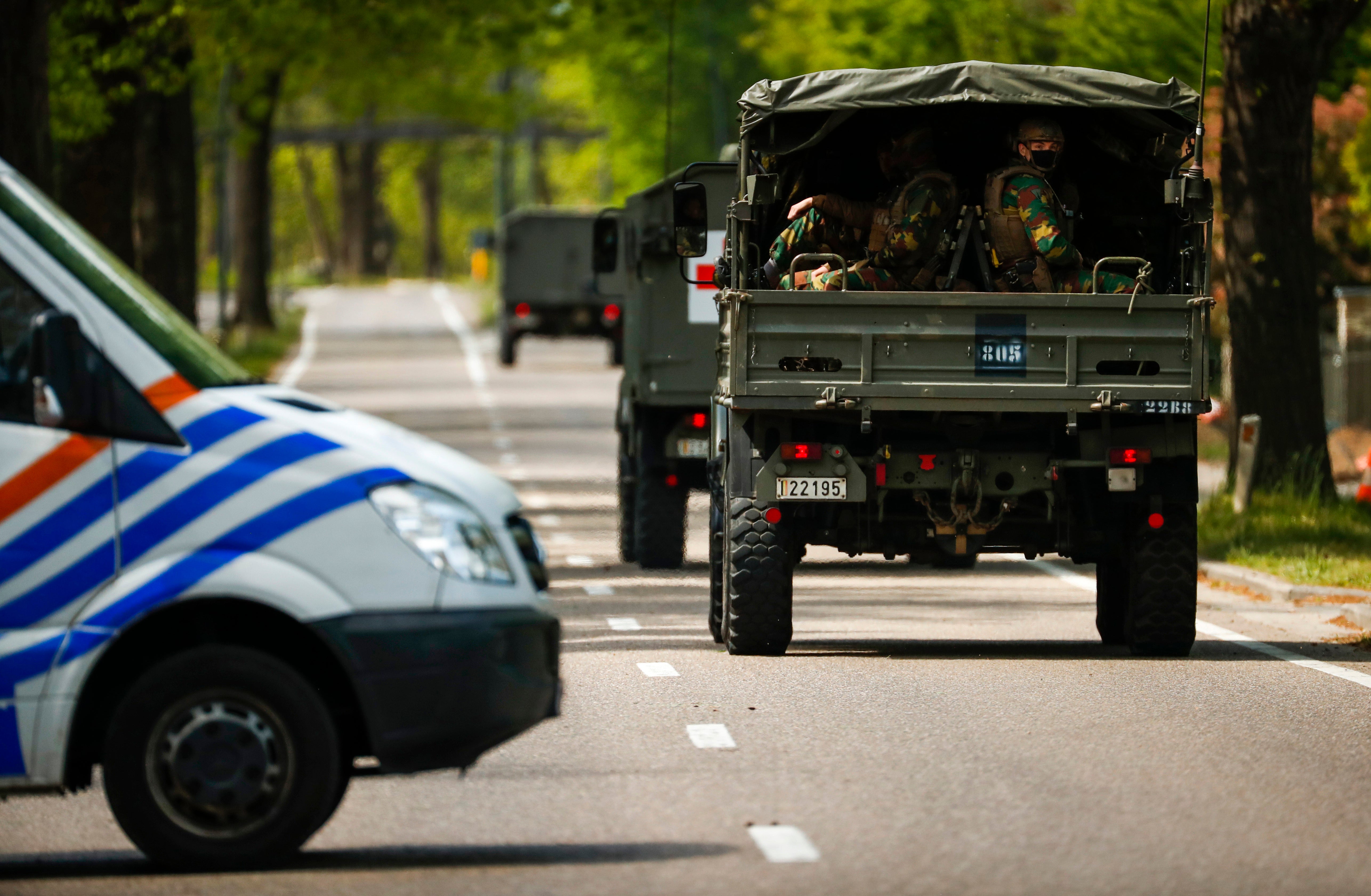 Belgian security forces scoured the northeast of Belgium after Jurgen Conings disappeared on 17 May