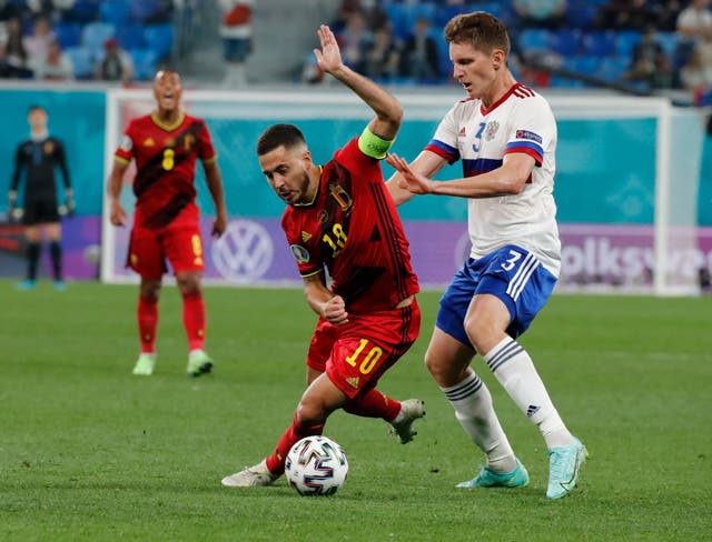 <p>Eden Hazard has made two second-half appearances for Belgium at Euro 2020</p>