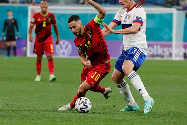 <p>Eden Hazard has made two second-half appearances for Belgium at Euro 2020</p>