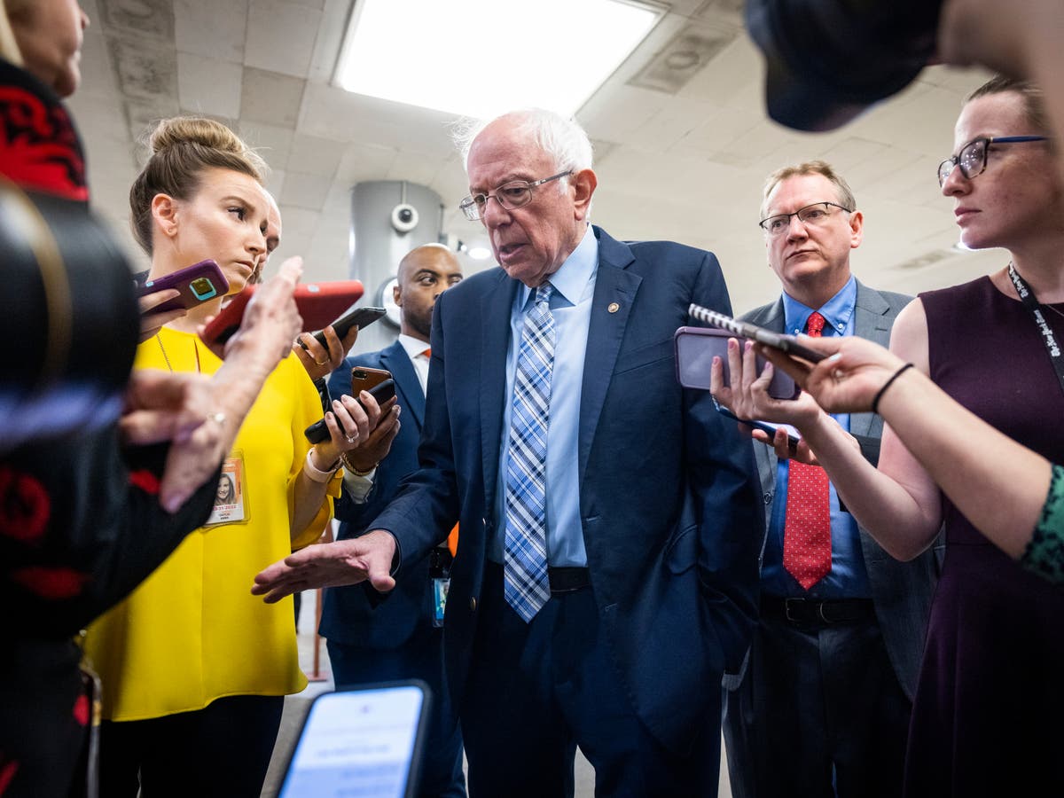 Bernie Sanders says he's 'tired of talking' about Senate colleagues Joe Manchin and Kyrsten Sinema