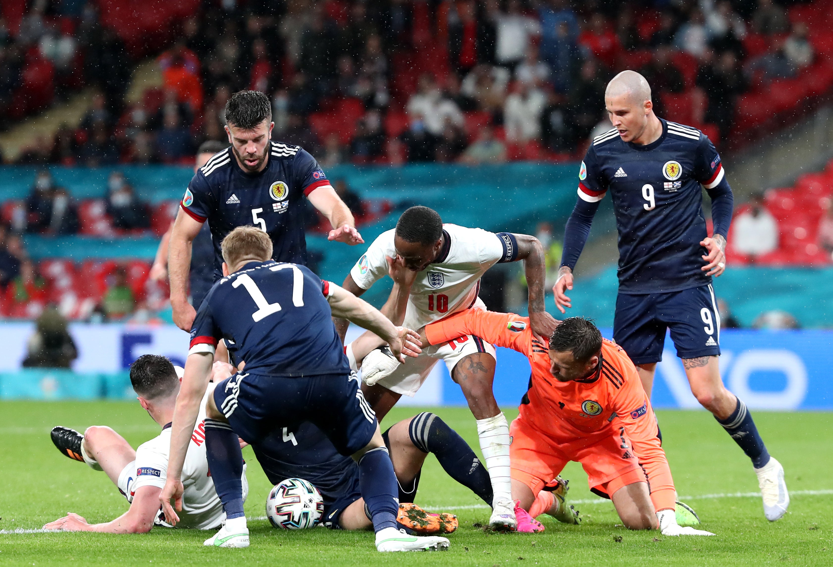 England could not make the breakthrough at Wembley against a stubborn Scottish outfit