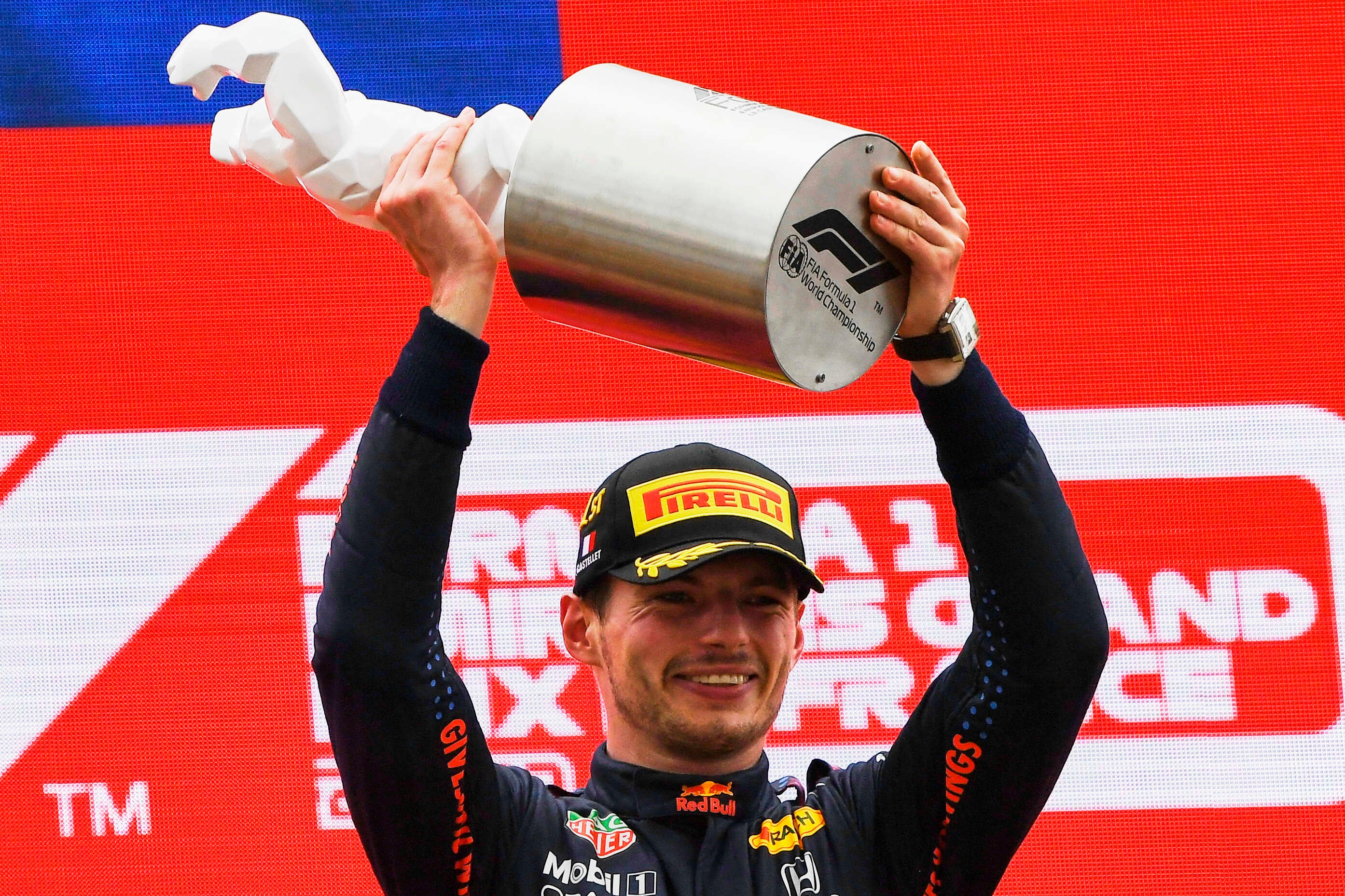 Red Bull driver Max Verstappen left it late to win the French Grand Prix