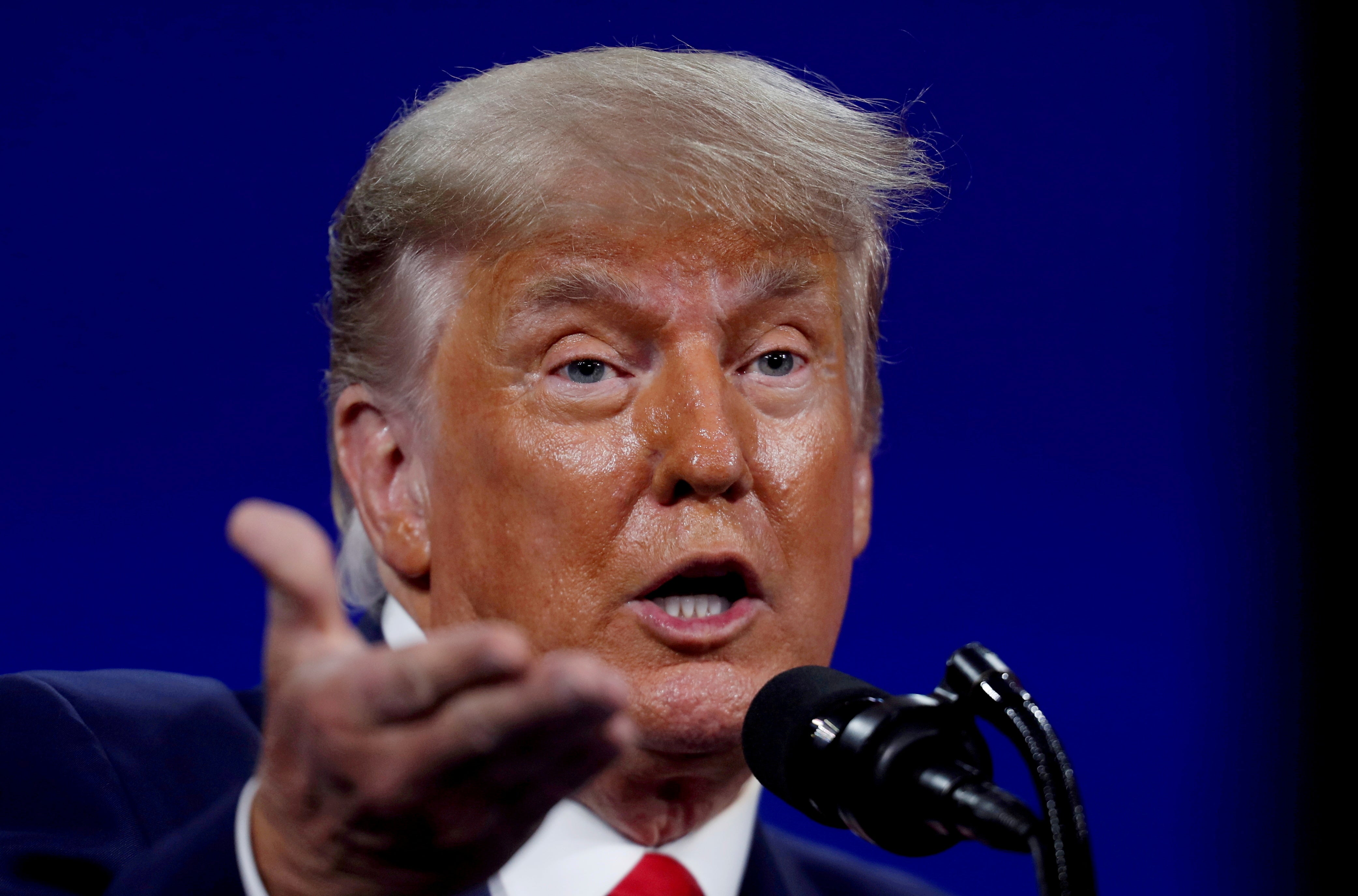 File: Donald Trump speaks at the Conservative Political Action Conference (CPAC) in Orlando, Florida, 28 February, 2021