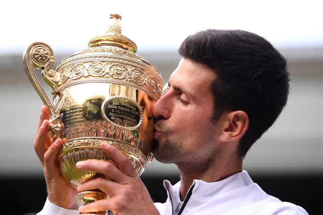 <p>Novak Djokovic will be back at Wimbledon aiming for a sixth title</p>