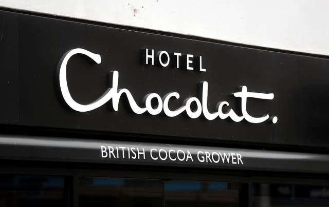 A Hotel Chocolat sign