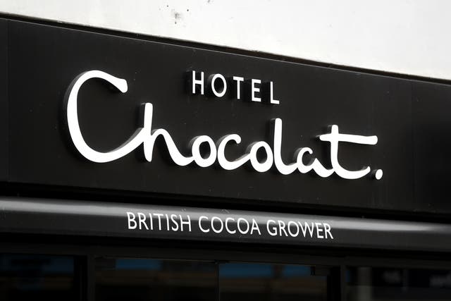 A Hotel Chocolat sign