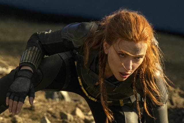<p>Scarlett Johansson as Natasha Romanoff in Black Widow</p>