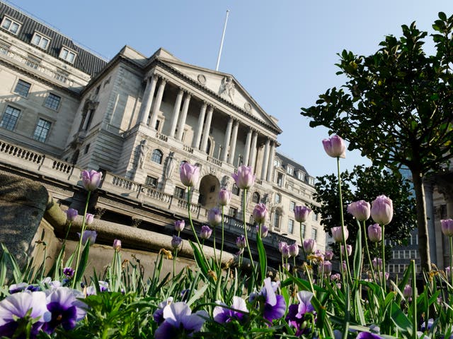 <p>Bloom time: The Bank of England will announce its interest rate decision on Thursday </p>