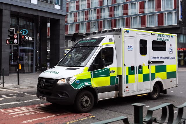 <p>The Scottish government said that a combination of factors, mainly the pandemic, has put the ambulance service under severe pressures </p>