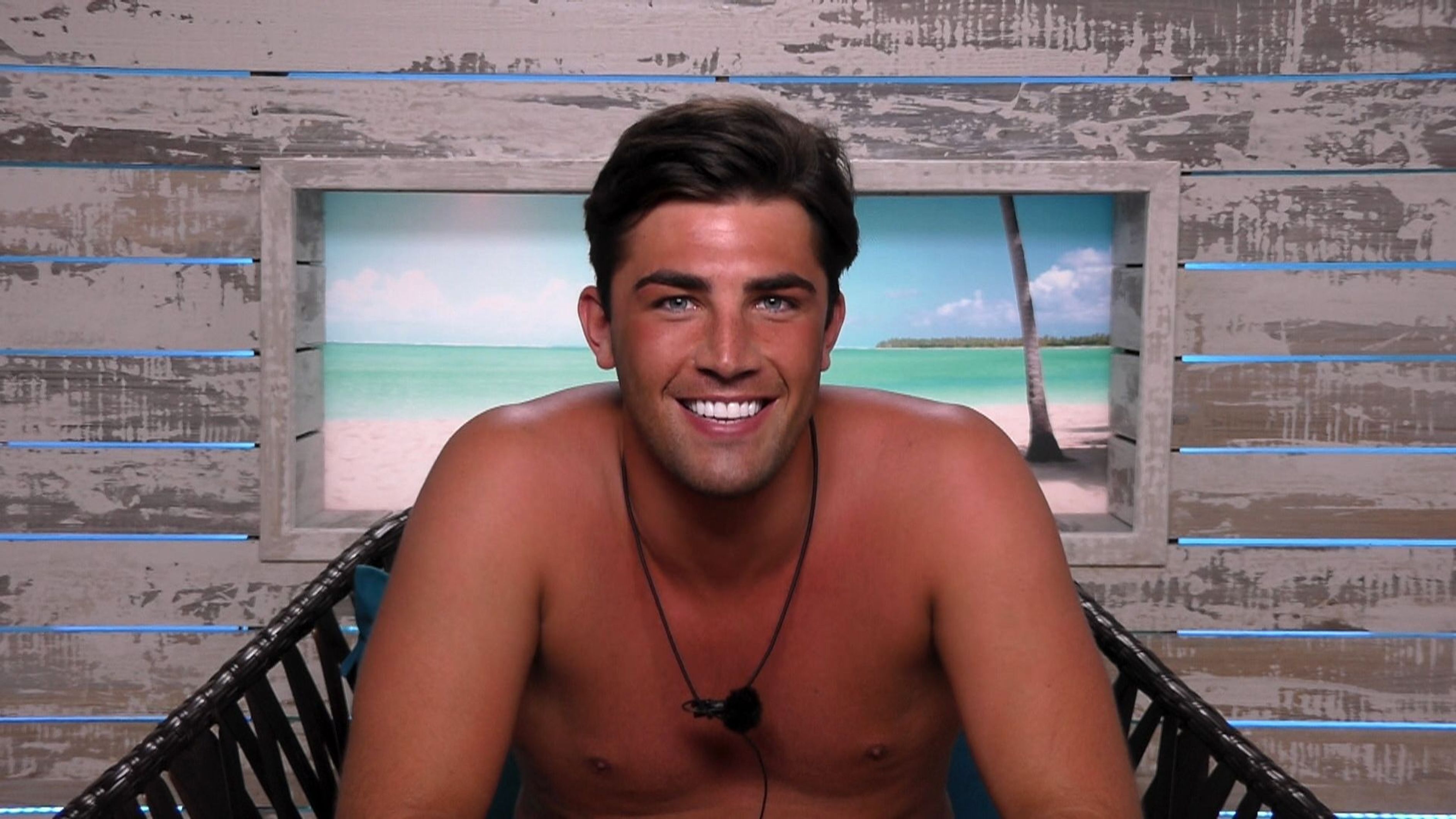 Fincham on Love Island in 2018