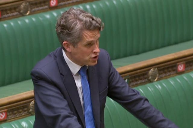 <p>Gavin Williamson answered a question about university admissions reform in parliament on Monday</p>