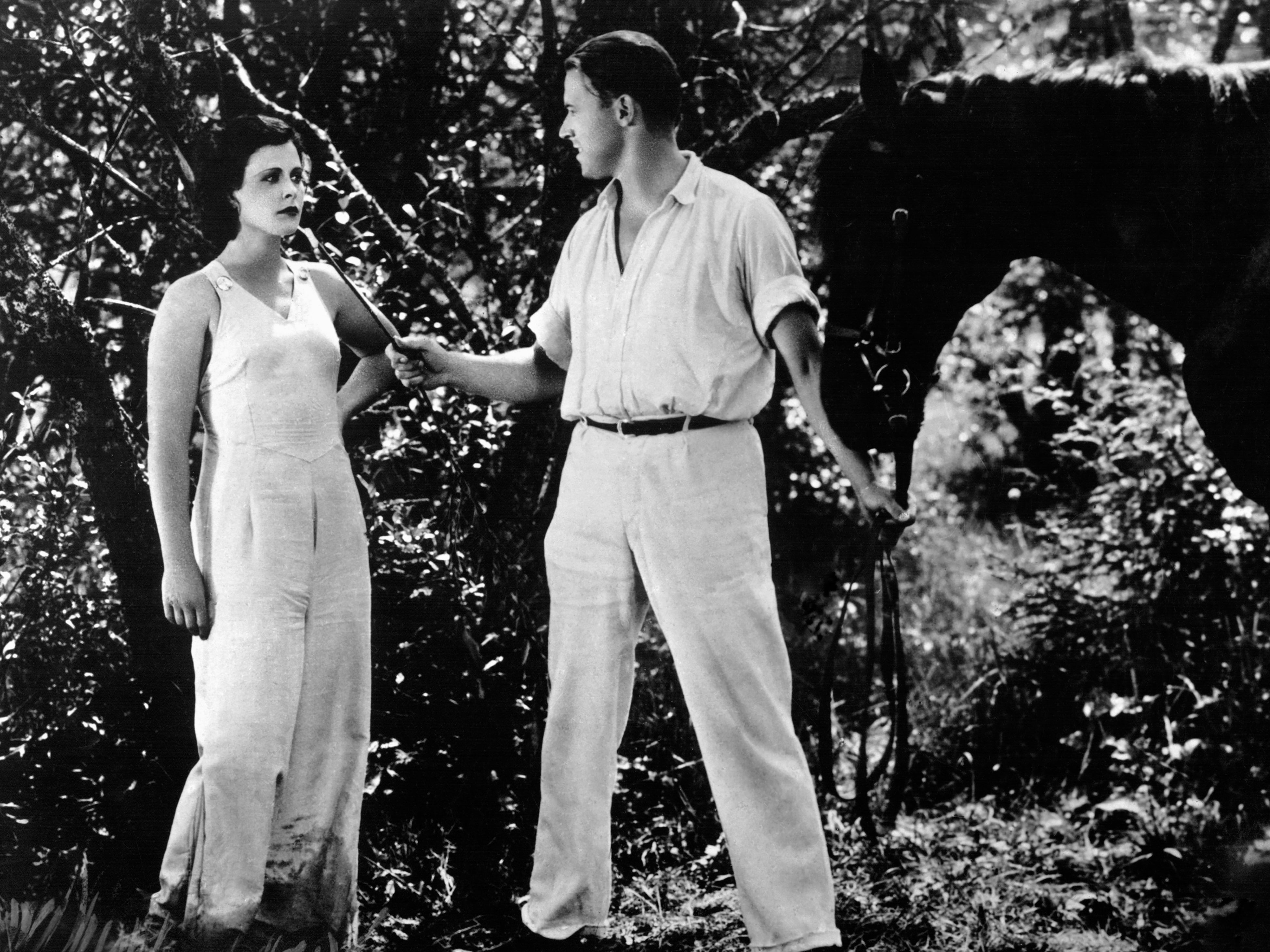 Hedy Lamarr and Aribert Mog on the set of ‘Ecstasy'