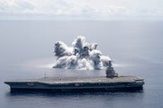 Watch US Navy trial causing earthquake after blasting 18 tonnes of explosives in Atlantic