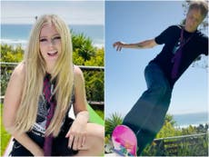 Avril Lavigne reignites Noughties nostalgia as she performs ‘Sk8er Boi’ with Tony Hawk in first TikTok video