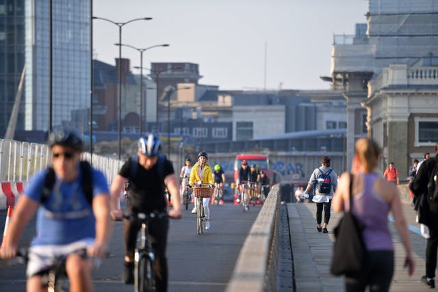 <p>The IPPR recommends that town and city centres aim to be car-free by 2030, reallocating road space for walking and cycling</p>