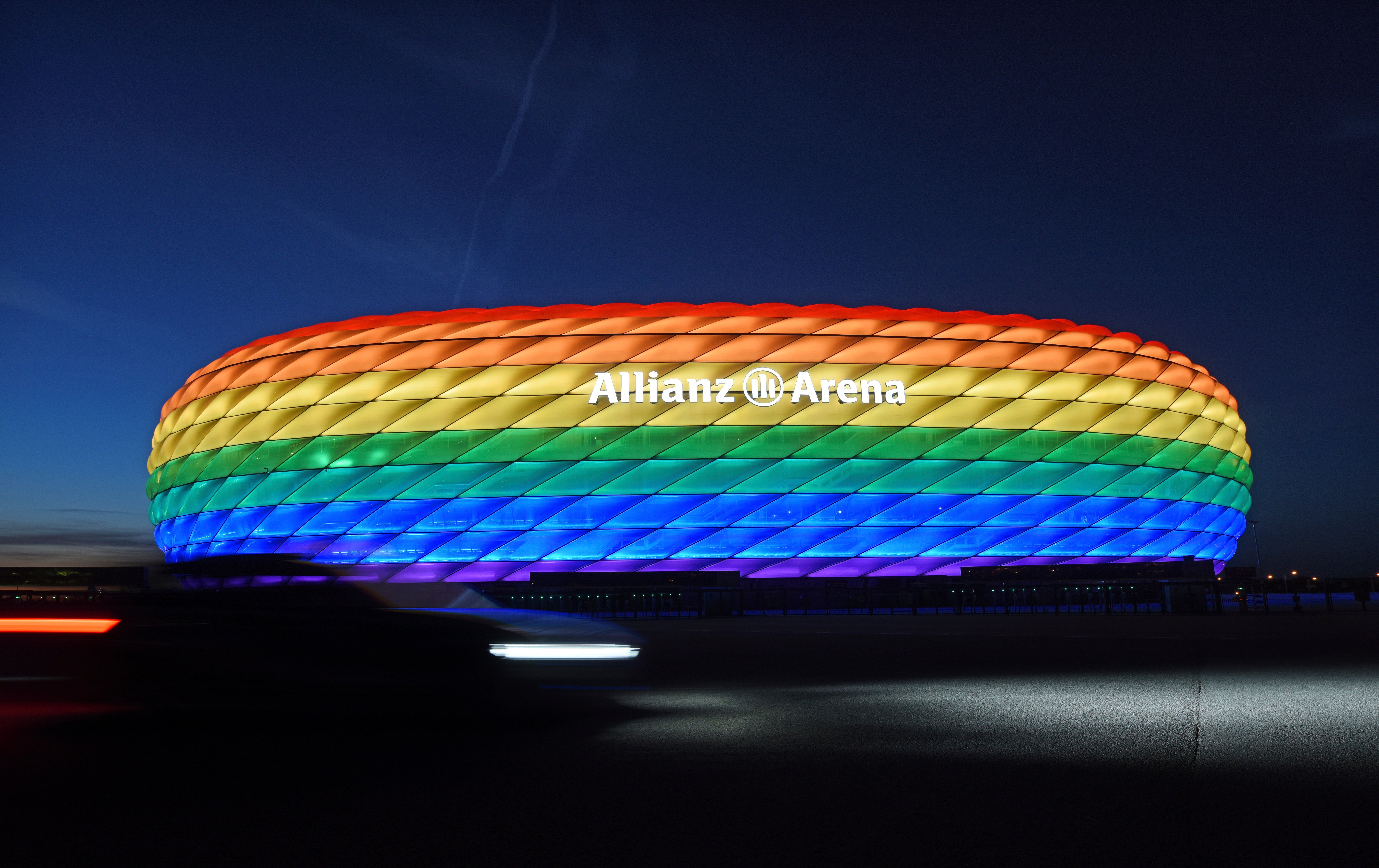 Germany Euro 2020 Soccer Rainbow Colors