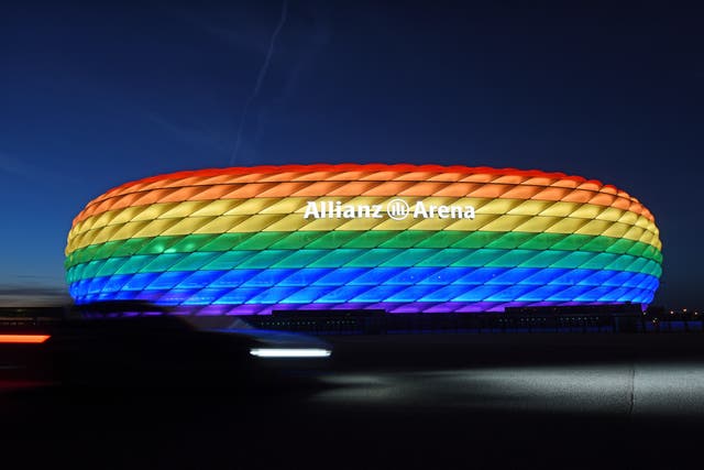 Germany Euro 2020 Soccer Rainbow Colors