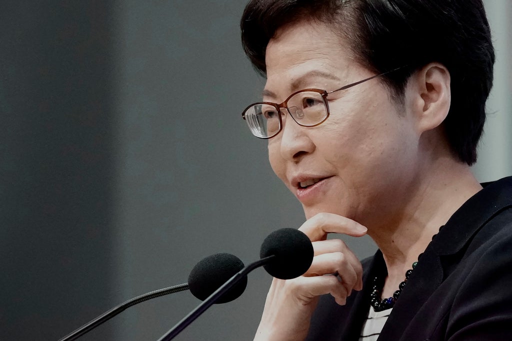 Hong Kong leader Carrie Lam says US â€˜beautifyingâ€™ acts that endanger national security