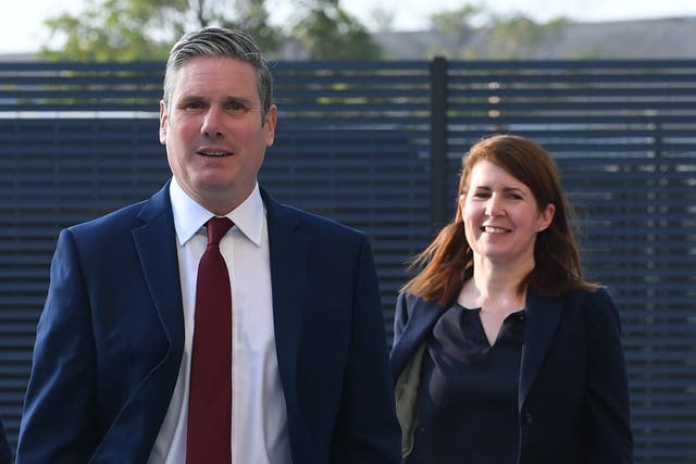 <p>Jenny Chapman pictured with Keir Starmer ahead of the Labour leader’s keynote speech at the party’s online conference in 2020</p>