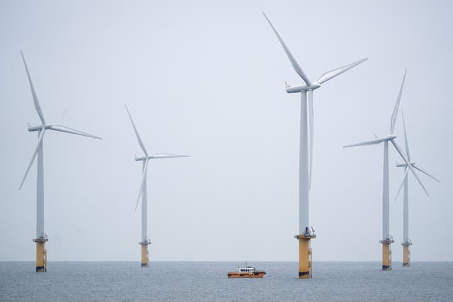 <p>Offshore wind farms feed into the Grid</p>