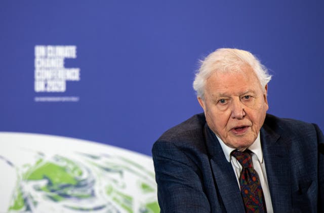 <p>Sir David Attenborough has criticised the government for its att</p>