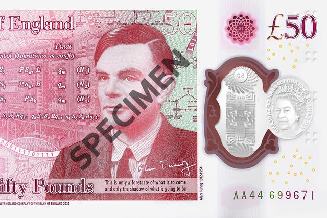 Alan Turing banknote