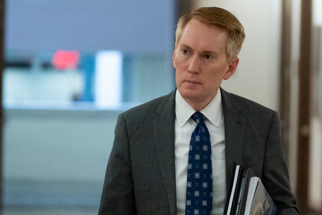 <p>File image: Senator James Lankford arrives for a hearing on Capitol Hill, Tuesday, 8 June, 2021, in Washington</p>