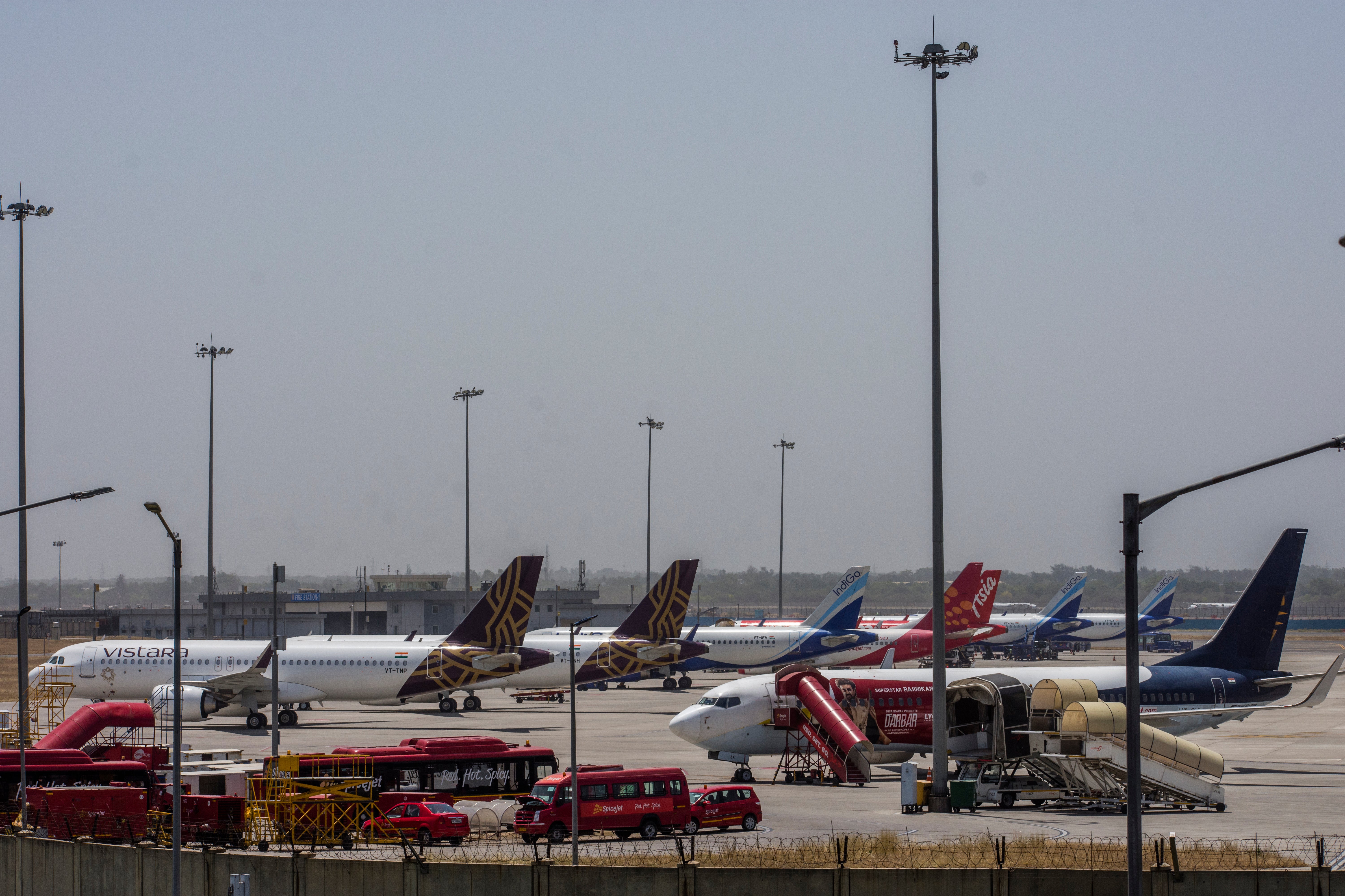 Representational image of aircrafts at an airport runway in India