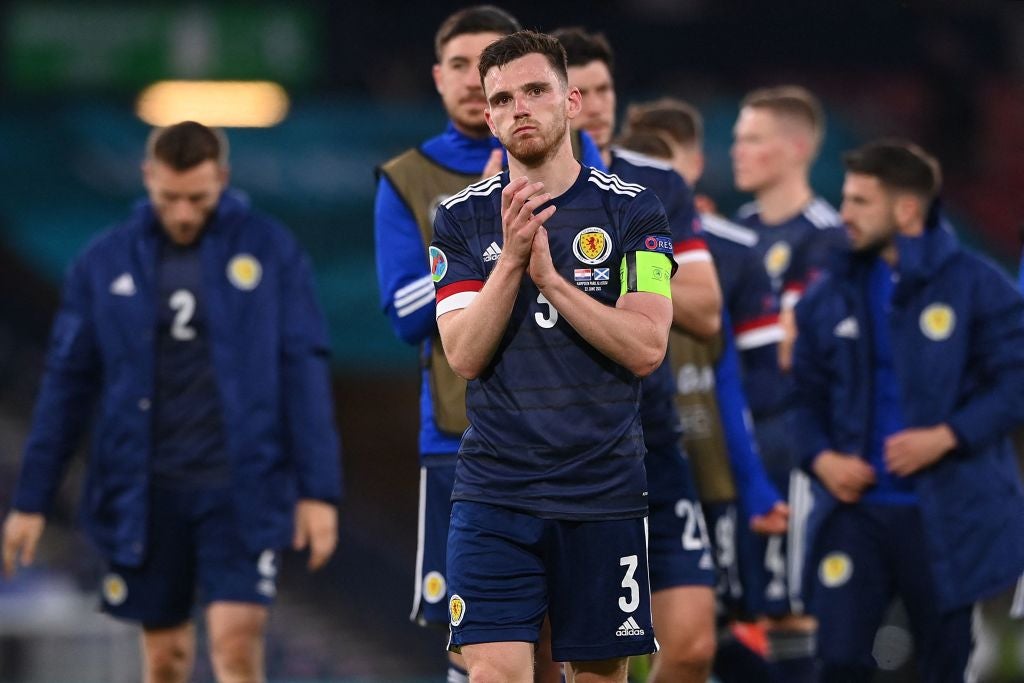 Robertson and his Scotland teammates fell short in their bid to reach the last-16