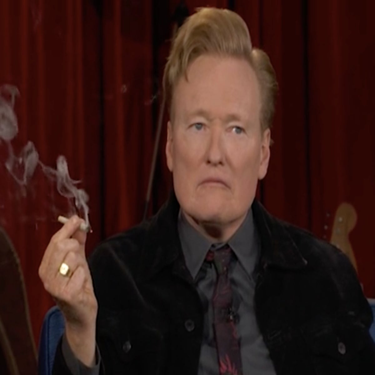 Seth Rogen gets Conan O'Brien to smoke cannabis on television before talk  show taken off air