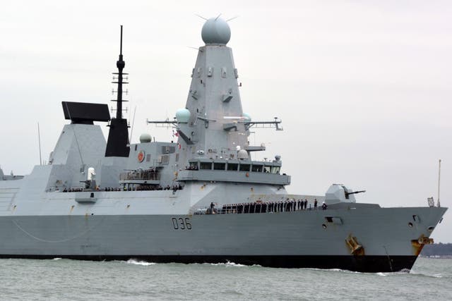 <p>Russian forces claimed to have fired warning shots at the Royal Navy destroyer HMS Defender in the Black Sea</p>