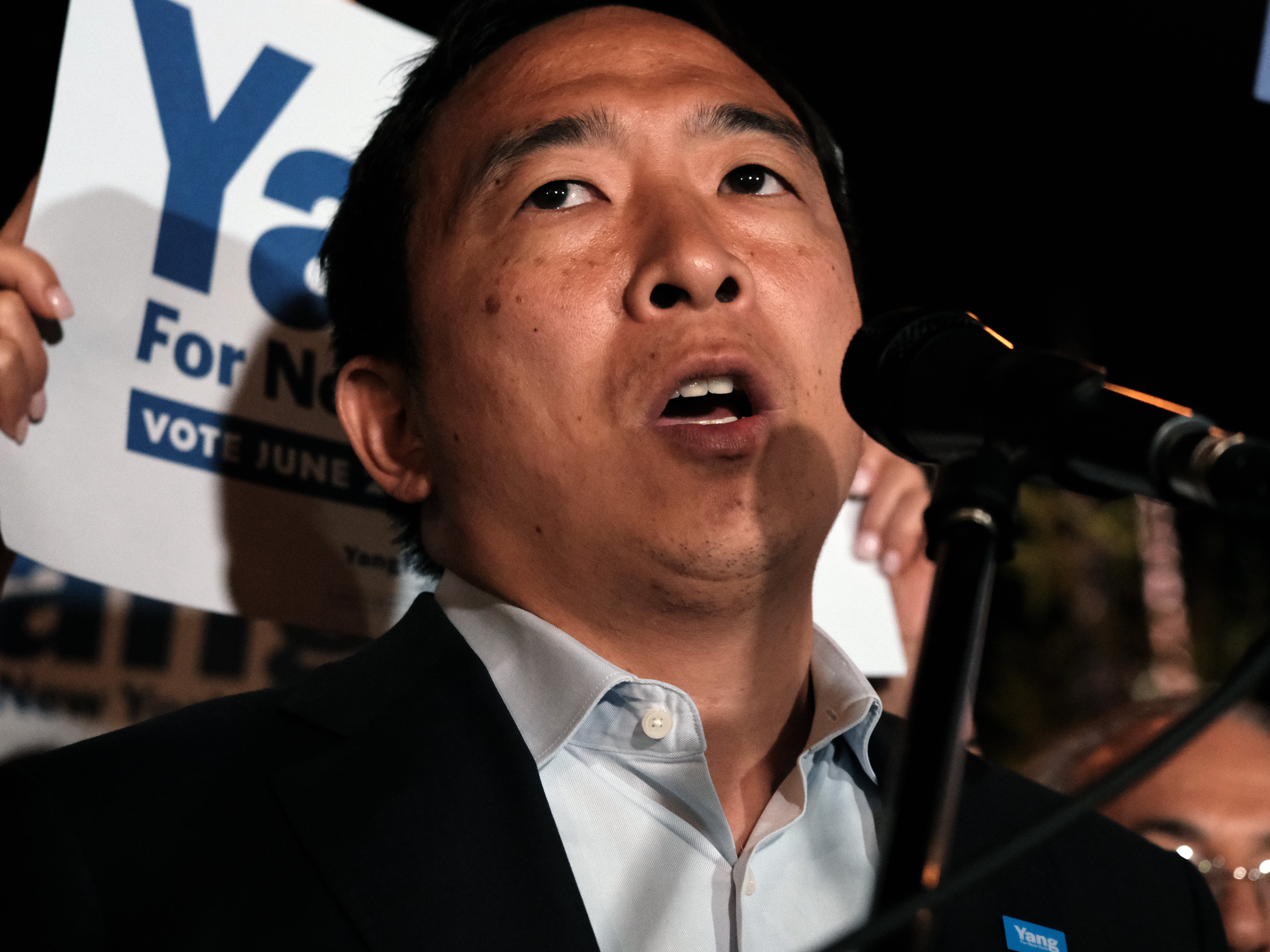 Andrew Yang was placed fourth, despite having the largest social media footprint