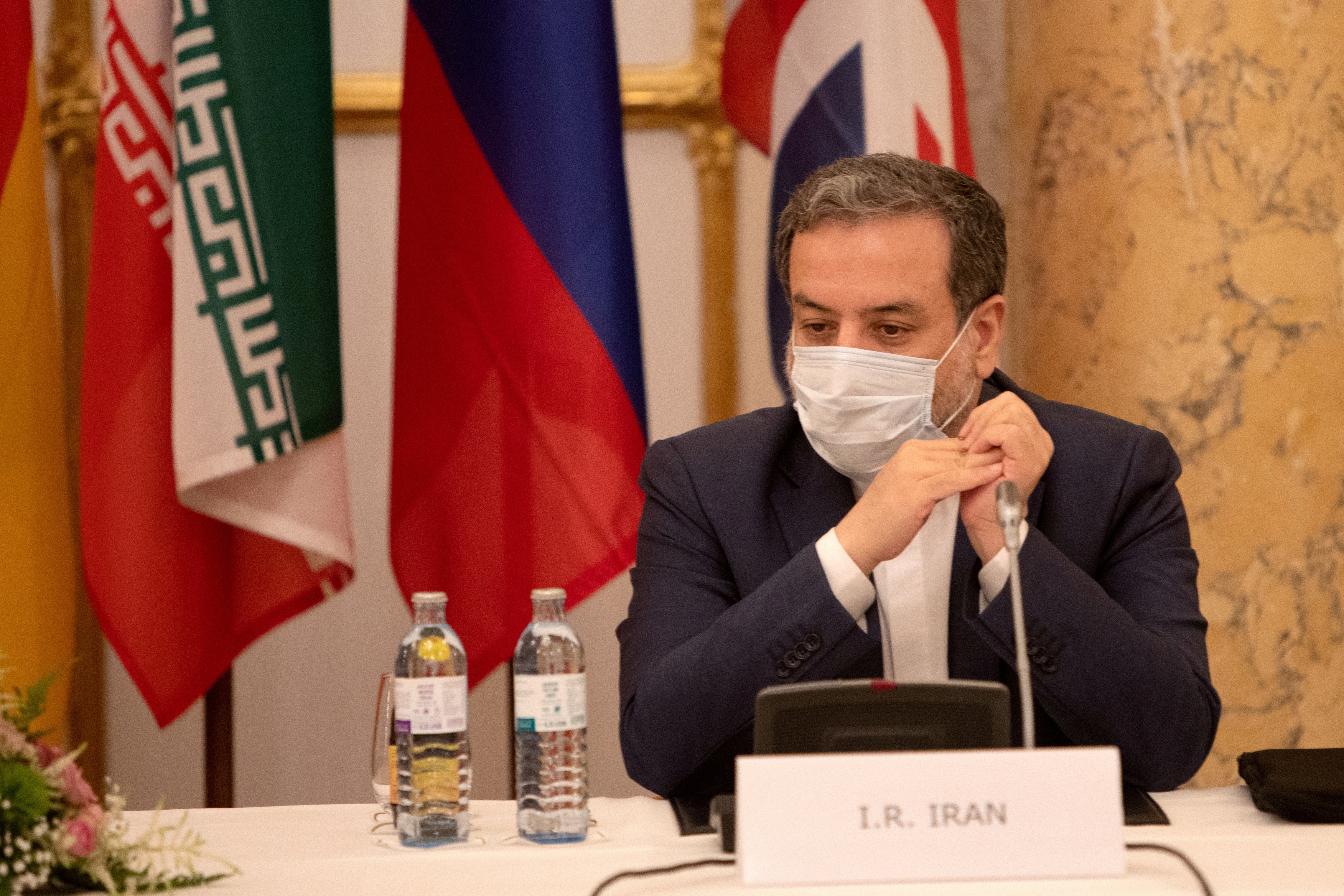 Iran’s top nuclear negotiator Abbas Araqchi in a meeting in Vienna