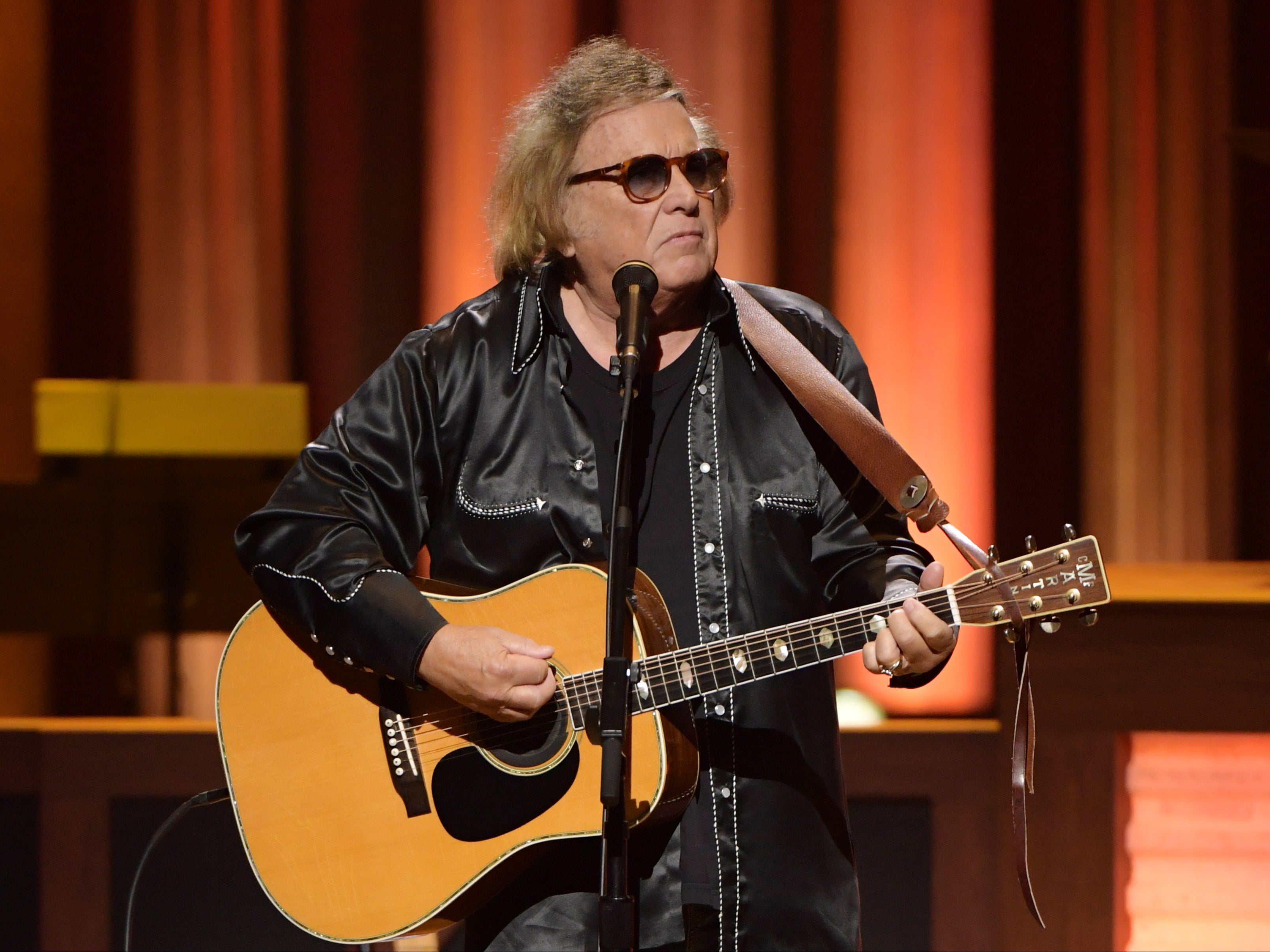 Don McLean performs at the Grand Ole Opry in Nashville, Tennessee, on 5 February 2020