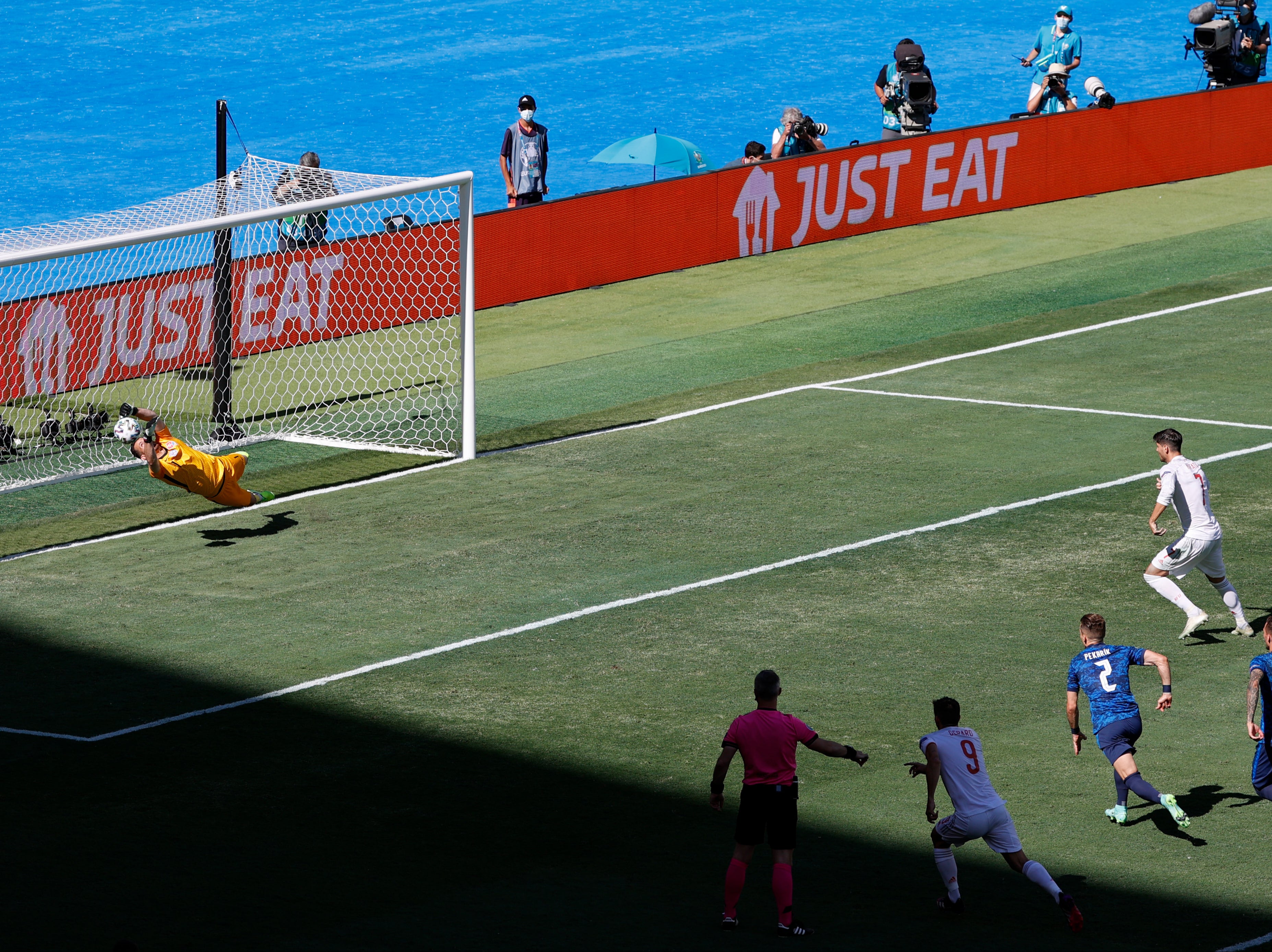 Morata had a first-half penalty saved, the second time Spain failed to convert from the spot in the group stages